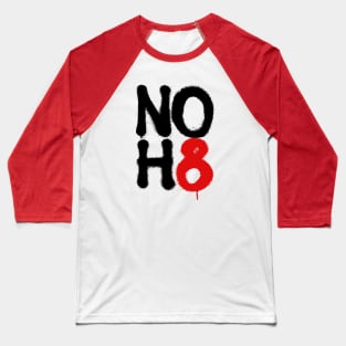 NO H8 (no hate)  - 2.0 Baseball T-Shirt